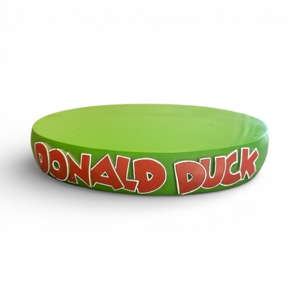 Green Disney Vintage Donald Duck Decorative Stand for Disneyland Collectors Used